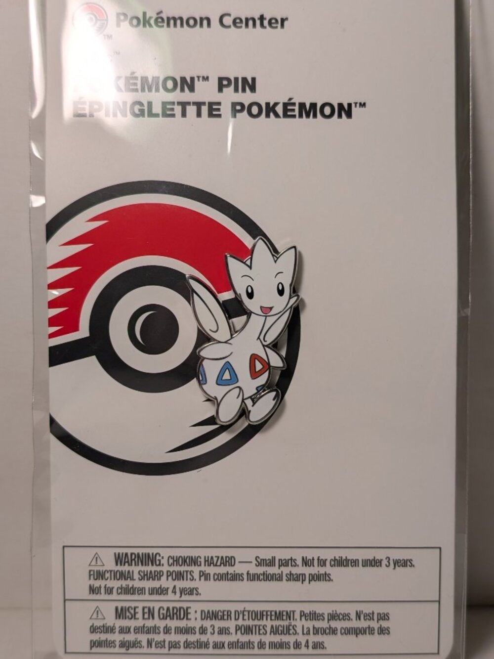 Pokemon TCG Togetic Enamel Pin Official Nintendo Collectible Lapel Badge